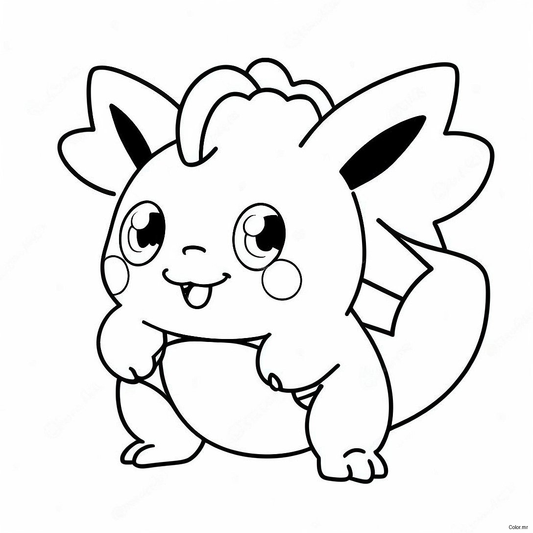Charming Pokemon From Scarlet And Violet Coloring Page 4211 3397
