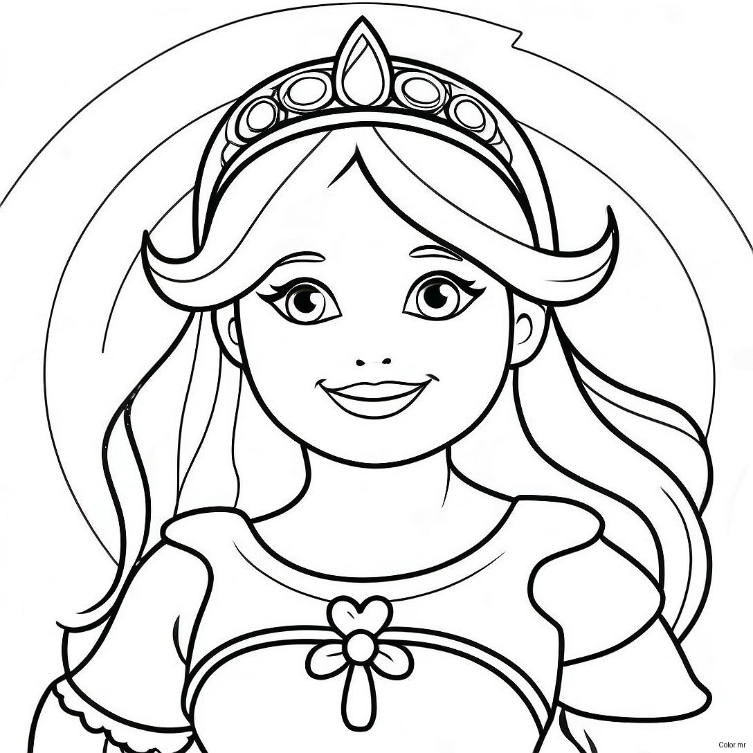 Magical Princess In A Colorful Rainbow Coloring Page 55162 45890