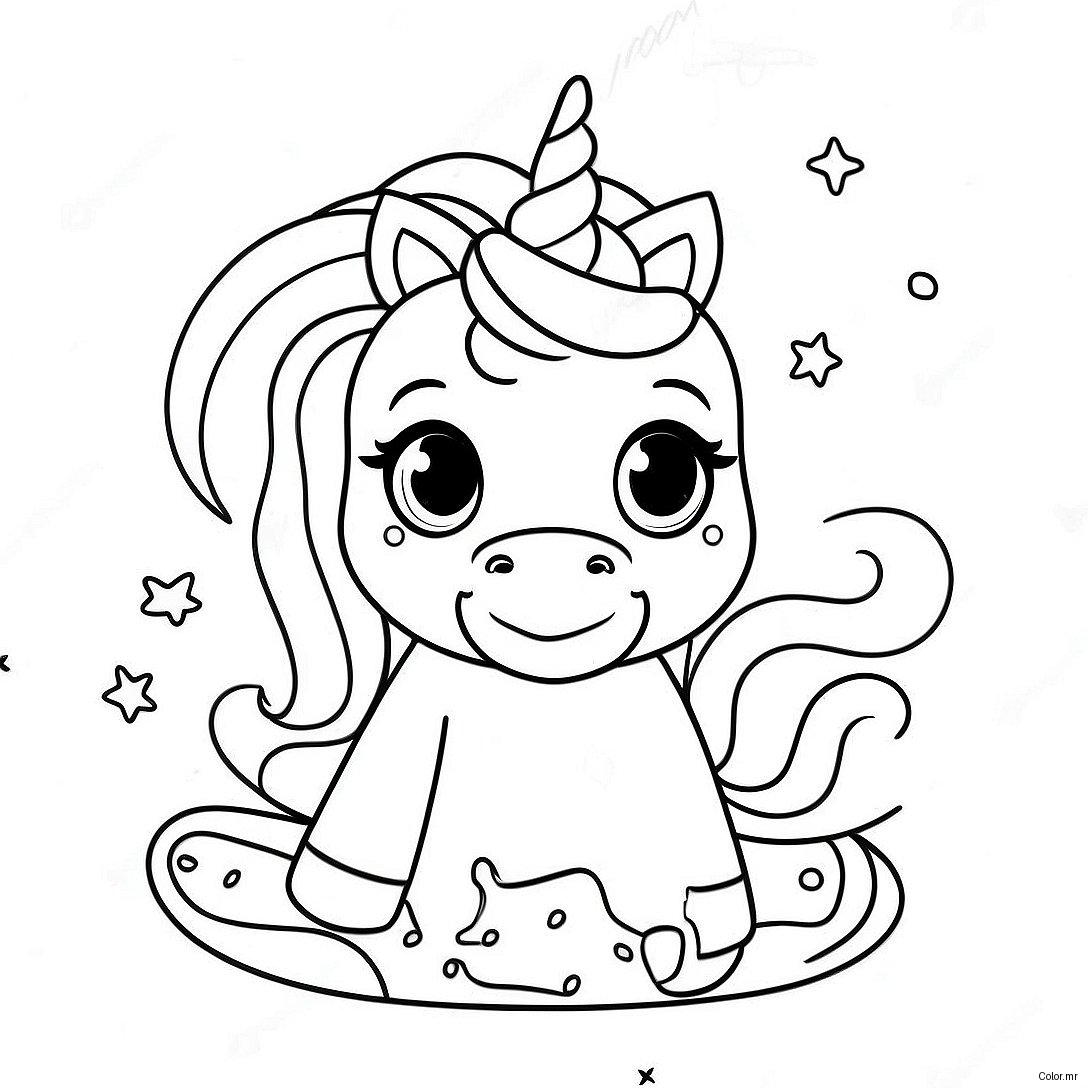 Magical Unicorn Cake With Sprinkles Coloring Page 2252 1847