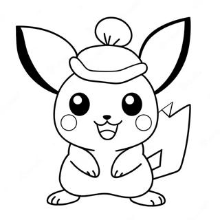 Pikachu Jouluhatussa Varityssivu 14139-11713