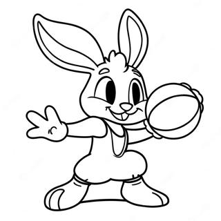 Lola Bunny Pelaamassa Koripalloa Varityssivu 14210-11764