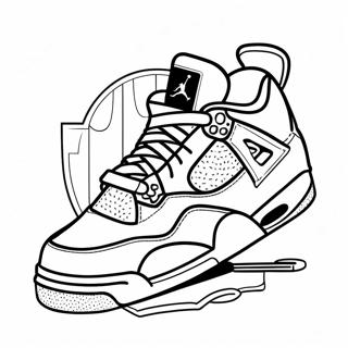 Jordan 4 Sneaker Värityskuvat