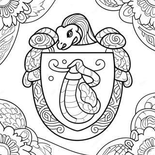 Slytherin Kaarme Embleemi Varitettava Sivupohja 16072-13569