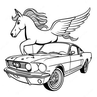 Mustang Värityskuvat