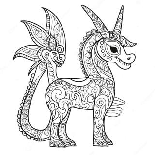 Varikkaat Alebrijes Kuvioilla Maalaus 18696-15651