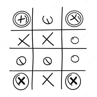 Tic Tac Toe Värityskuvat