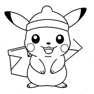 Pikachu Jouluhatussa Varityssivu 21053-19457