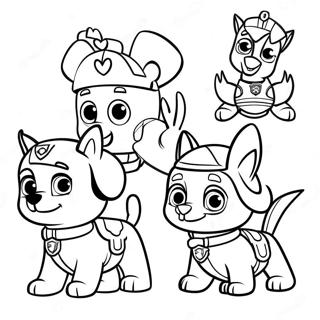 Viehattavat Paw Patrol Hahmot Paasiaisvarityssivulla 21873-20254