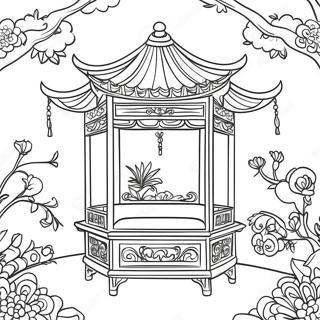 Elegantti Chinoiserie Kohtaus Varityssivu 23434-21660