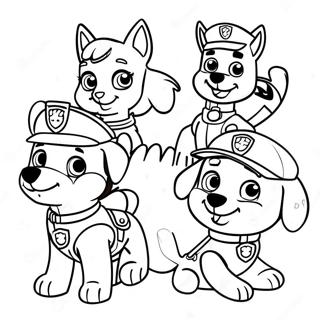 Suloiset Paw Patrol Hahmot Kiitospaivana Varityssivu 23554-21583