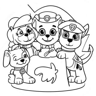 Suloiset Paw Patrol Hahmot Kiitospaivana Varityssivu 23554-21584