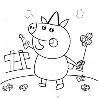 Peppa Possu Halloween Varityssivu 23643-21823