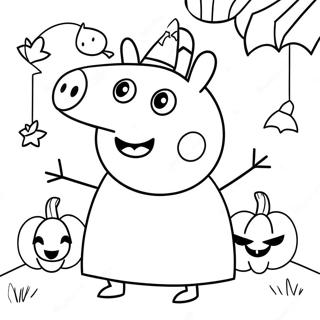 Peppa Possu Halloween Varityssivu 23643-21824