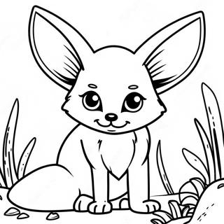 Fennec Fox Värityskuvat