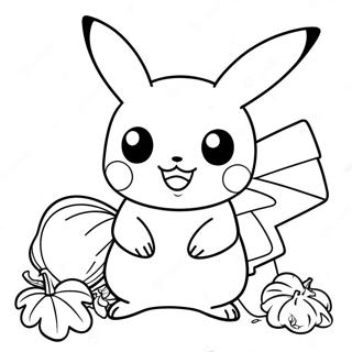 Pikachu Kiitospaivan Kalkkunan Kanssa Varityssivu 24455-22465