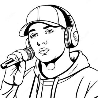 Eminem Mikrofonin Kanssa Varityssivu 24535-22530