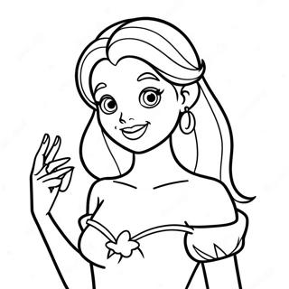 Tatuoitu Disney Prinsessa Varittamissivu 25585-23358