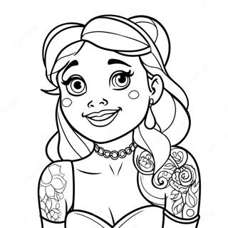 Tatuoitu Disney Prinsessa Varittamissivu 25585-23360