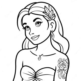 Tatuoitu Disney Prinsessa Varittamissivu 25585-23545