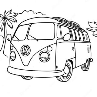 60 Luvun Retro Volkswagen Bussi Varityskuva 27123-24757