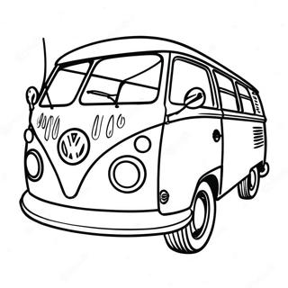 60 Luvun Retro Volkswagen Bussi Varityskuva 27123-24758