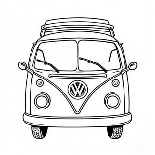 60 Luvun Retro Volkswagen Bussi Varityskuva 27123-24759