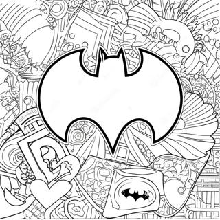 Batman Logo Varittamissivu 27553-25084