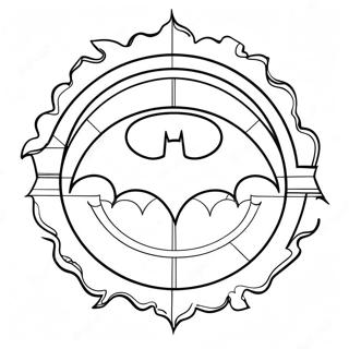 Klassinen Batman Logo Varittamissivu 27554-25085