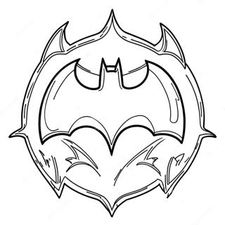 Klassinen Batman Logo Varittamissivu 27554-25086