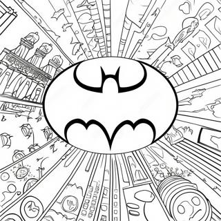 Klassinen Batman Logo Varittamissivu 27554-25088