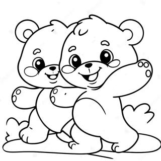 Iloinen Care Bears Leikkimassa Yhdessa Varityssivu 27905-25359