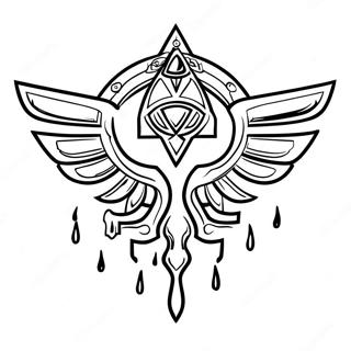 Zelda Tears Of The Kingdom Logo Varittamissivu 28315-25675