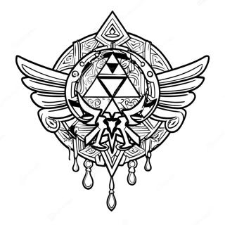 Zelda Tears Of The Kingdom Logo Varittamissivu 28315-25676