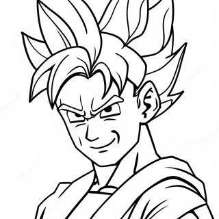 Super Saiyan Goku Toiminnassa Varitettava Sivupohja 30439-27347