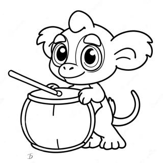 Grookey Soittaa Rumpua Varittamissivu 31079-27858