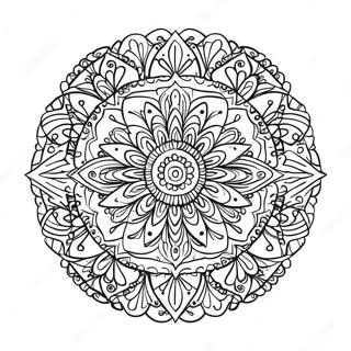 Yksinkertainen Boho Mandala Varittamissivu 31088-27864