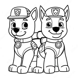 Halloween Paw Patrol Värityskuvat