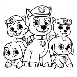 Kauhistuttavat Halloween Paw Patrol Hahmot Varittamissivu 3430-2789