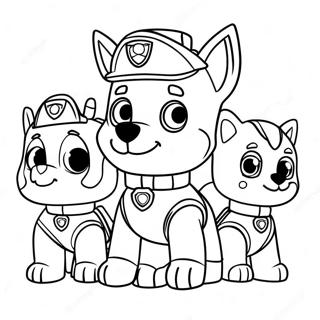 Kauhistuttavat Halloween Paw Patrol Hahmot Varittamissivu 3430-2791