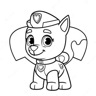 Paw Patrol Valentti Värityskuvat