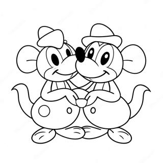 Mickey Ja Minnie Rakastavaiset Varityssivu 37647-31319