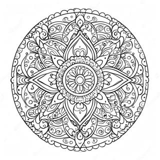 Symmetrinen Mandala Varittamissivu 38456-31967