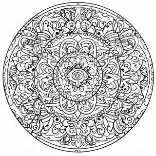 Symmetrinen Mandala Varittamissivu 38456-31968