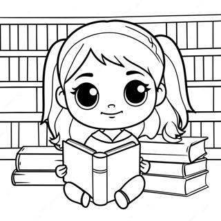 Chibi Hermione Granger Kirjojen Kanssa Varittamissivu 39638-32900