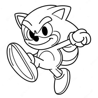 Sonic Siili Juoksee Nopeasti Varityssivu 3991-3230