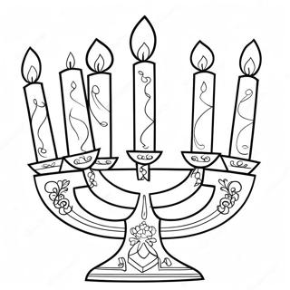 Hanukkah Menorah Varittamissivu 39997-33170