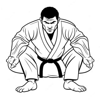 Jiu Jitsu Taistelija Toiminnassa Varityssivu 40108-33265