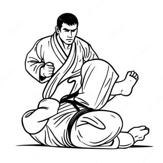 Jiu Jitsu Taistelija Toiminnassa Varityssivu 40108-33266