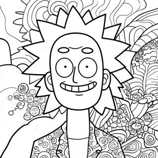 Rick Sanchez Psykedeelisilla Kuvioilla Varityssivu 40138-33297