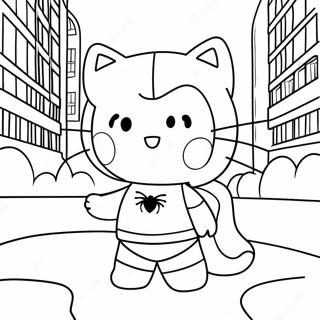 Sopo Spiderman Hello Kitty Varittamissivu 40699-33723